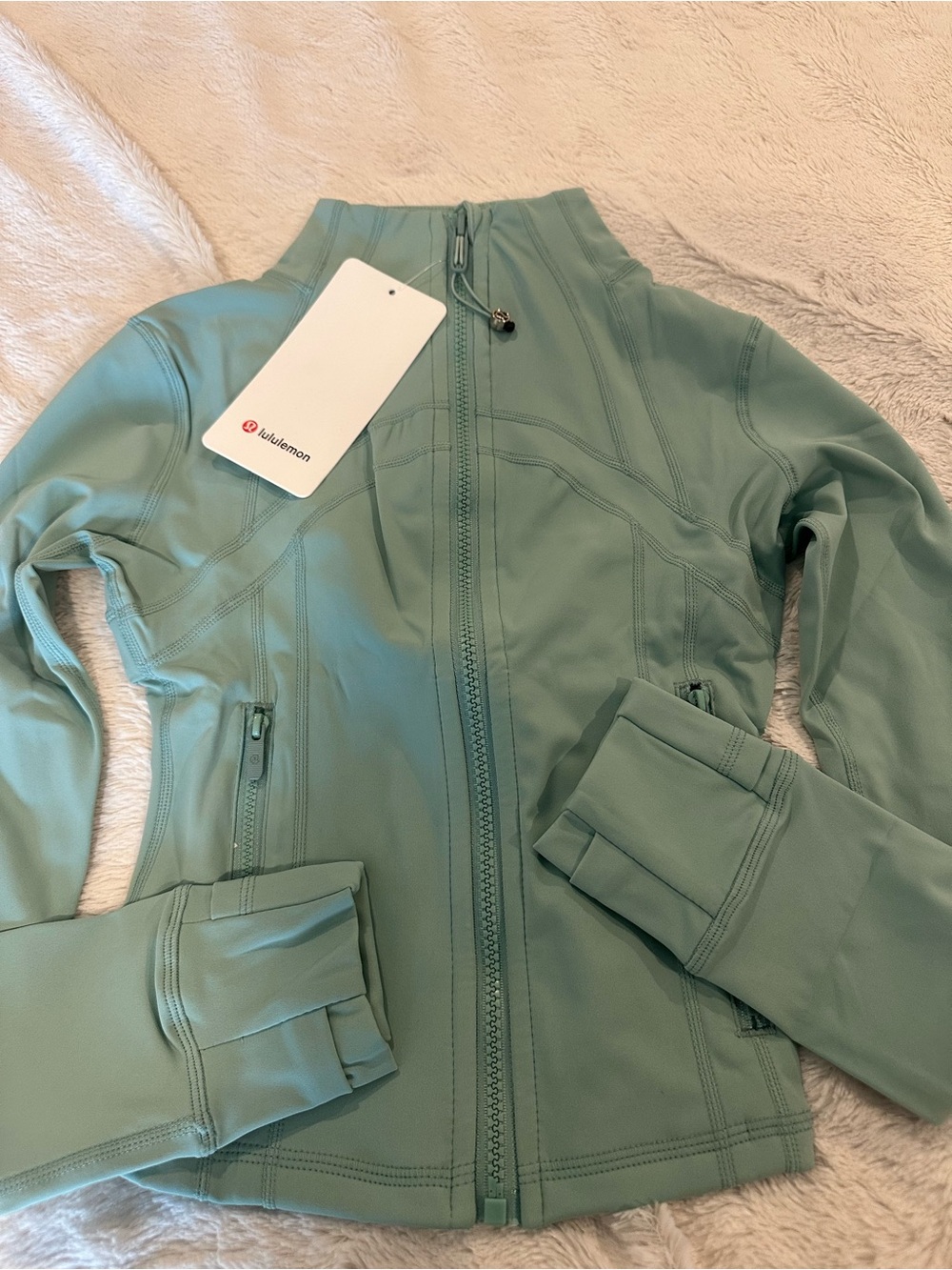 lululemon athletica Mint Green Lightweight Zip Jacket